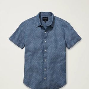 Bonobos Blue Dot Chambray Short Sleeve Button Down Shirt